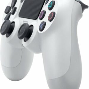 Geek Squad Certified Refurbished DualShock 4 Wireless Controller for Sony PlayStation 4 - Glacier White