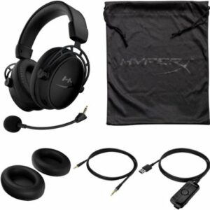 HyperX - Cloud Alpha S Wired Gaming Headset for PC, PS5, and PS4 - Blackout