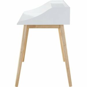 Adore Decor - Alton Mid-Century Modern Wood Writing Desk - Fresh White