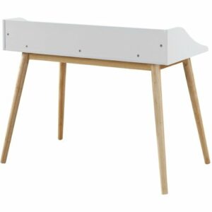 Adore Decor - Alton Mid-Century Modern Wood Writing Desk - Fresh White