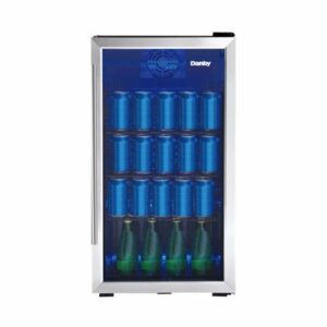 Danby - 117-Can Beverage Cooler - Stainless Steel