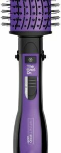 Conair - InfinitiPRO Knot Dr. Detangling Hot Air All-in-One Dryer Brush - Purple And Black