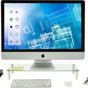 Mount-It! - Monitor and Laptop Desk Riser - White