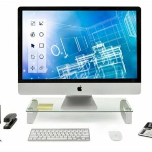 Mount-It! - Monitor Riser and Laptop Stand - White