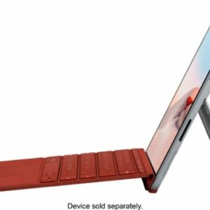 Microsoft - Surface Go Signature Type Cover for Surface Go, Go 2, and Go 3 - Poppy Red Alcantara Material