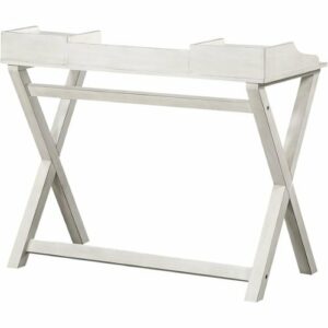 OSP Home Furnishings - Barton Birch Veneer 2-Drawer Writing Desk - White Wash