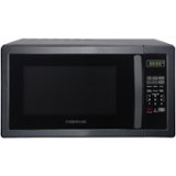 Farberware - Classic 1.1 Cu. Ft. Countertop Microwave Oven - Black stainless steel