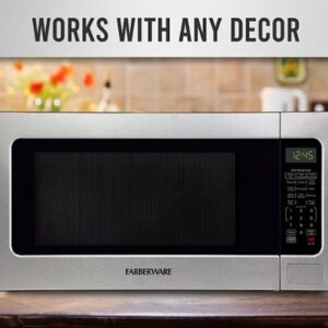 Farberware - Professional 2.2 Cu. Ft. Countertop Microwave with Sensor Cooking - Premium Stainless Steel