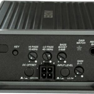 KICKER - KEY 500W Mono Amplifier with Variable Crossovers - Black