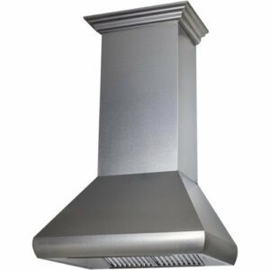 ZLINE - 30" Convertible Vent Wall Mount Range Hood, Fingerprint Resistant (8687S-30) - Stainless Steel