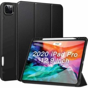 SaharaCase - Folio Case for Apple iPad Pro 12.9" (4th, 5th, and 6th Generation 2020-2022) - Black