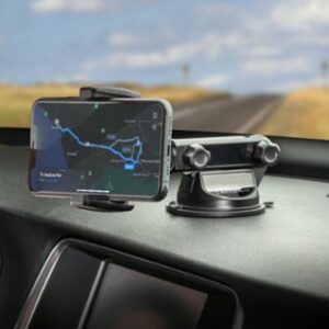 Scosche - MagicGrip Extendo Auto-Grip Qi Wireless Charging Telescoping Window/Dash Mount. - Black