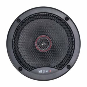 MB Quart - 6.5" 3-Way Car Speakers with Aerated Paper Cones (Pair) - Black