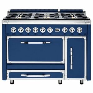 Viking - Tuscany 6.2 Cu. Ft. Freestanding Double Oven Dual Fuel True Convection Range - Cypress Green