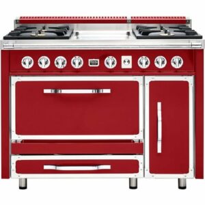 Viking - Tuscany 6.2 Cu. Ft. Freestanding Double Oven Dual Fuel True Convection Range - San Marzano Red