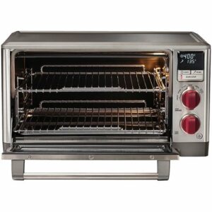 Wolf Gourmet - Toaster Oven - Stainless Steel/Red Knob