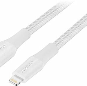 Insignia™ - 10' USB-A to Lightning Charge-and-Sync Cable - Moon Gray