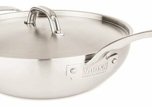 Viking - Professional 5 Ply 12" Chef's Pan - Satin/Stainless Steel