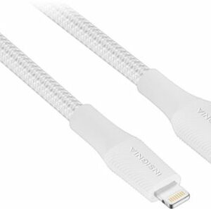 Insignia™ - 10' Lightning to USB Charge-and-Sync Cable (2 pack) - Moon Gray