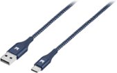 Modal™ - 4' USB-C to USB-A Charge-and-Sync Cable - Blue/Gray