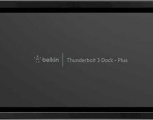 Belkin - Thunderbolt 3 Dock with Thunderbolt 3 Cable, 60W Upstream Charging, Dual 4K @60Hz