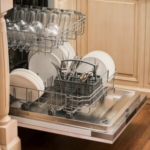 ZLINE - Top Control Built-In Dishwasher with Stainless Steel Tub, 40dBA - Unfinished Light Wood