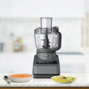 Ninja - Professional Food Processor, 1000 Peak Watts, 9-Cup Capacity, Auto-iQ Preset Programs - Silver