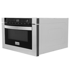 ZLINE - 24" 1.2 cu. ft. Built-in Microwave Drawer in Stainless Steel - Silver