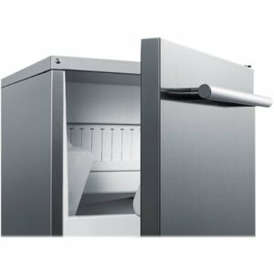 Summit Appliance - 15" 62-Lb. Freestanding Icemaker - Stainless Steel