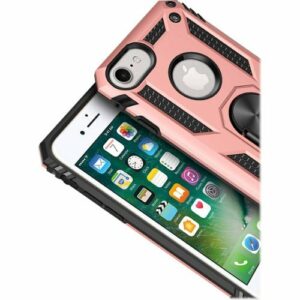 SaharaCase - Military Kickstand Series Case for Apple® iPhone® SE (2nd Generation and 3rd Generation) - Rose Gold