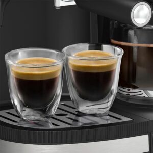 Bella Pro Series - Combo 19-Bar Espresso and 10-Cup Drip Coffee Maker - Stainless Steel