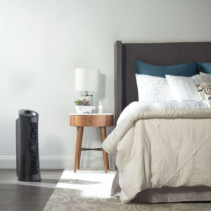 Honeywell - HEPA Tower Air Purifier for Medium/Large Rooms - Black