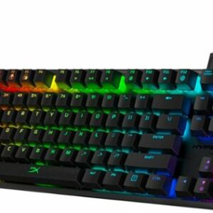 HyperX - Alloy Origins Core TKL Wired Mechanical Tactile Aqua Switch Gaming Keyboard with RGB Back Lighting - Black