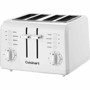 Cuisinart - 4-Slice Wide-Slot Toaster - White