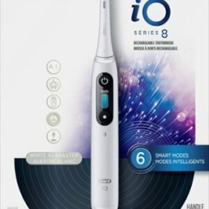 Oral-B - iO Series 8 Connected Rechargeable Electric Toothbrush - White Alabaster