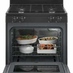 GE - 4.8 Cu. Ft. Freestanding Gas Range - Black