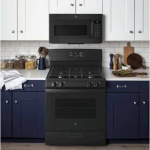 GE - 4.8 Cu. Ft. Freestanding Gas Range - Black