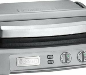 Cuisinart - Griddler Deluxe Electric Griddle - Stainless Steel