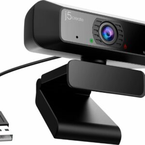 j5create - USB HD Webcam with 360° Rotation - Black