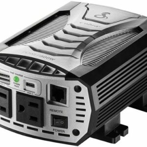 Cobra - POWER 500 Watt Power Inverter with Fast Charge USB - Black