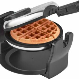 Bella - Non-Stick Rotating Belgian Waffle Maker - Stainless Steel