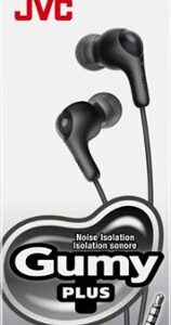 JVC - Wired Gumy Plus In Ear Headphones with Microphone and Remote - Black