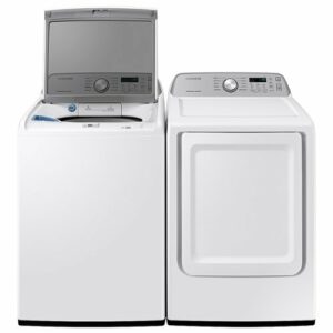 Samsung - 7.4 Cu. Ft. Gas Dryer with Sensor Dry - White