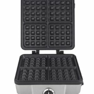 Cuisinart - Belgian Waffle Maker with Pancake Plates - Brushed Stainless Steel