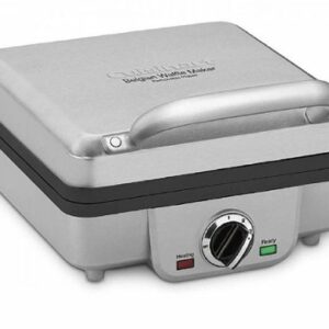 Cuisinart - Belgian Waffle Maker with Pancake Plates - Brushed Stainless Steel