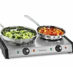 Cuisinart - Countertop Double Burner - Silver