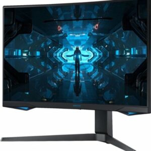 Samsung - Geek Squad Certified Refurbished Odyssey 27" LED Curved QHD FreeSync and G-SYNC Compatible Monitor with HDR - Black