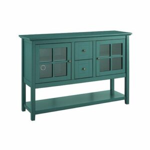 Walker Edison - Transitional TV Stand / Buffet for Most Flat-Panel TV's up to 55" - Dark Teal