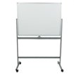 Mind Reader - Portable Magnetic Dry Erase Double Sided Easel board with 360 Degree Flip - White