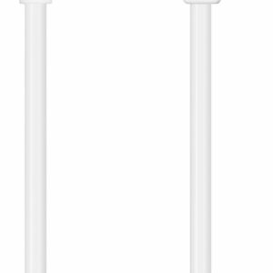 Insignia™ - 18" Low-Profile Extension Cable - White